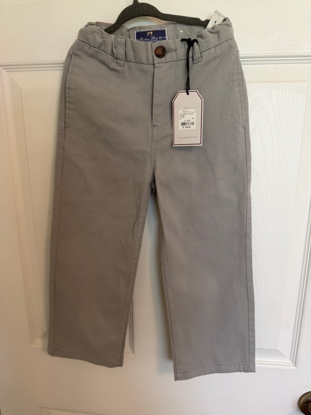 Kids Gray Casual Chino Pants